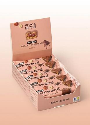 Батончик spacefood space bite nut bar, 10*40 грамів, шоколад і фундук