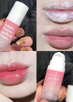 Ніжна пінка скраб маска для губ ефект глибокого зволоження гель gecomo крем відлущення відновлення доглядова косметика центелла азіатська розпродаж