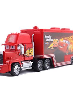 Трейлер мак cars тачки автовоз маквина. cars lightning mcqueen mack truck без коробки