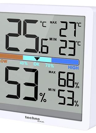 Термогигрометр technoline ws9472 white (ws9472), белый