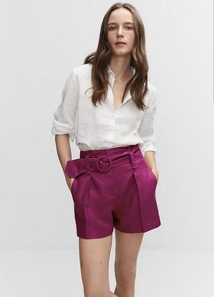 Шорты лен mango