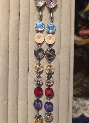 Серьги с кристаллами