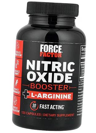 Підсилювач оксиду азоту, nitric oxide booster + l-arginine, force factor 120капс (27641007)
