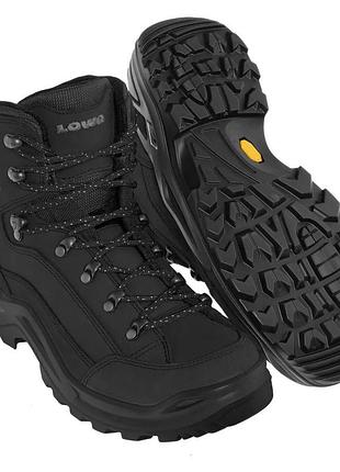 Lowa renegade gtx mid - трекінгові черевики (чорні)