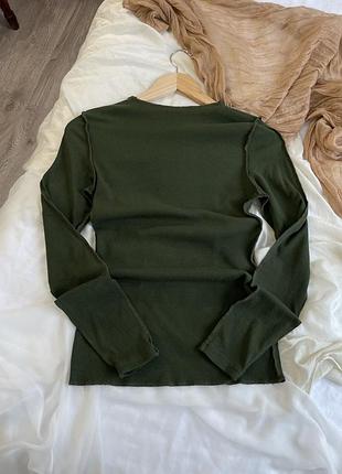 Лонг із швами зелений