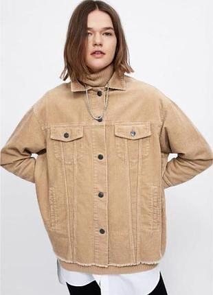 Куртка вітровка вельветова zara бомбер вельветовий