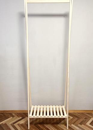 Вішалка стійка для одягу з дерева