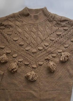 Свитер светр с кисточками манго 7