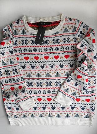 Светр свитер джемпер с узором 3