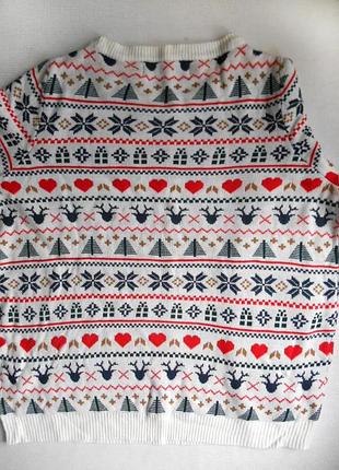 Светр свитер джемпер с узором 4