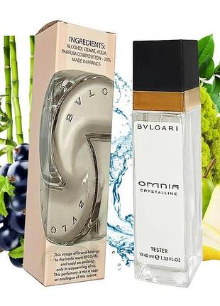 Женский мини парфюм bvlgari omnia crystalline, 40 мл