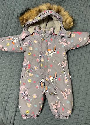 Комбінезон зимовий на дівчинку , розмір 86 .
