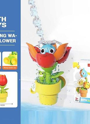 Водна розвага cc 785 a (80) "квіточка" з лійкою та присосками, у коробці