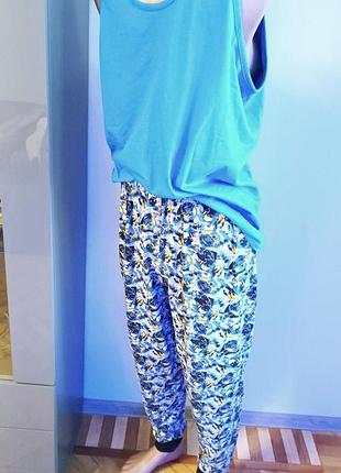 Піжамні бавовняні трикотажні штани індія