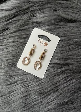 Сережки кульчики, аксесуари розкішні сережки прикраси золото