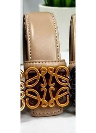 Ремінь 3см китай натуральна шкіра бежевий мідь, ремінь жіночий з натуральної шкіри, ремінь беж пояс шкіряний ремінь в стилі loewe лоіве лоиве