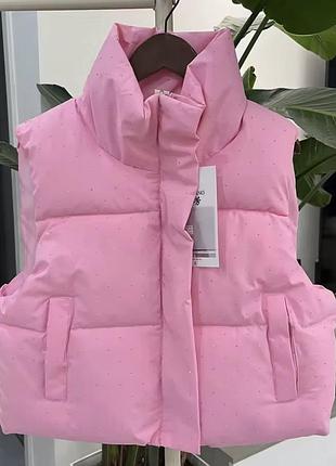 Жилетка в стразах р.s m l