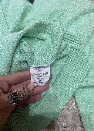 Брендова мʼятна кофточка 6
