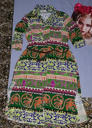 Платье сукня размер 46 / 12 летнее в стиле бохо сарафан натуральная вискоза