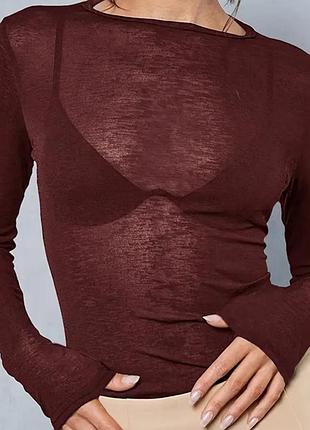 Вишнева жіноча кофта колір 2026