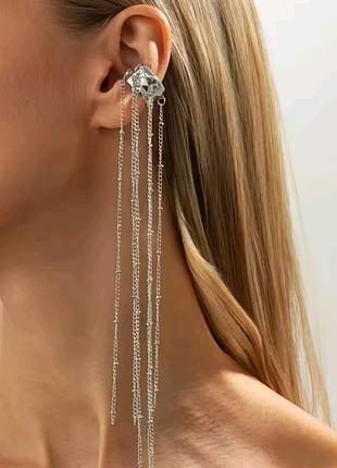 Кафф, кафф, каф, отделка на ушко, длинная с кисточками