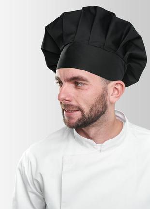 Кухарський ковпак кухаря чорний | ковпак кухаря4 фото