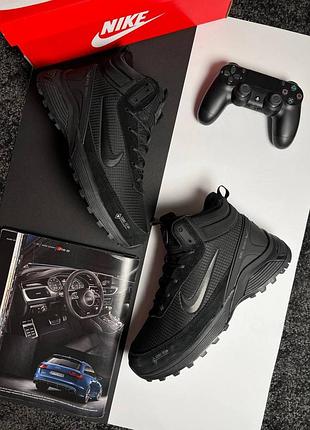 ❄️зимние мужские кроссовки nike rivah BSDx fur all black