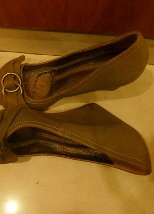 Туфлі, босоніжки bershka 38,5-39 шкіра з джинсом