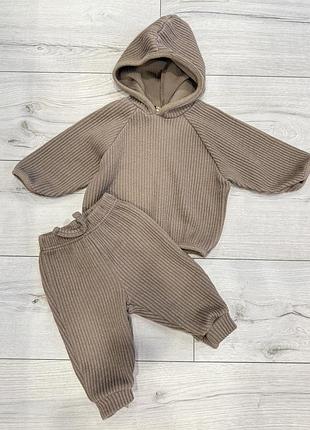 Костюм дитячий комплект для хлопчика для дівчинки 6-9 місяців новий теплий