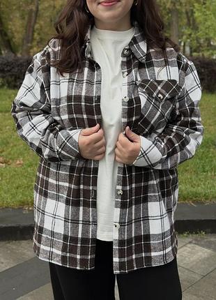 Рубашка овесайз женская кашемировая тепла!