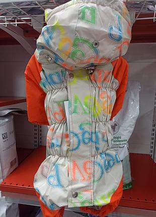 Зимний комбинезон для собаки девочка м1