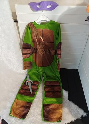 Карнавальний маскарадний костюм черепашка ніндзя 5-6 років