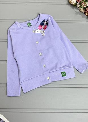 Кофтинка бантики ліловий