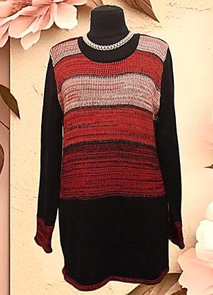 В'язаний светр джемпер пуловер великого розміру