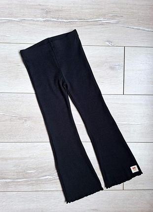 Штани лосини кльоші в рубчик на дівчинку 4-5 років мінні