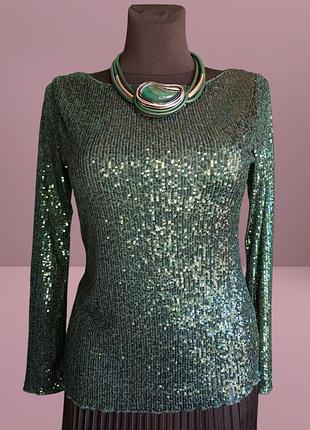 Сяючий джемпер next з паєтками