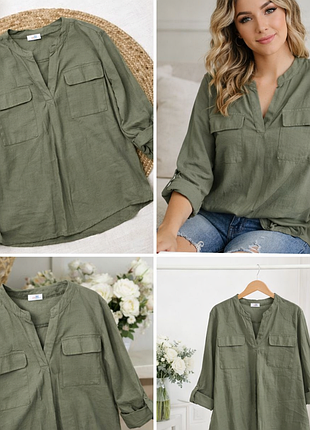 Yessica c&amp;a рубашка хаки 48/50