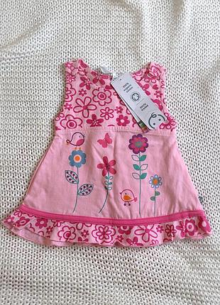 Новый детский сарафан, хлопок, на 0-3 месяцев