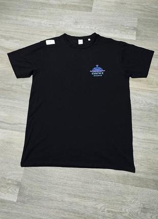 Чоловіча чорна футболка з принтом розмір xl-xxl