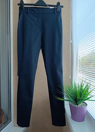 Темно-синие брюки брюки по фигуре h&amp;m super stretch