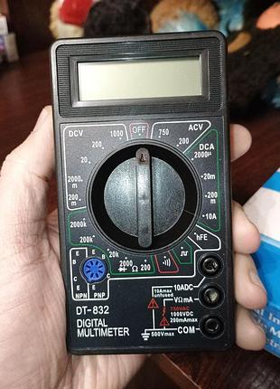 Мультиметр цифровой универсальный dt-832 2