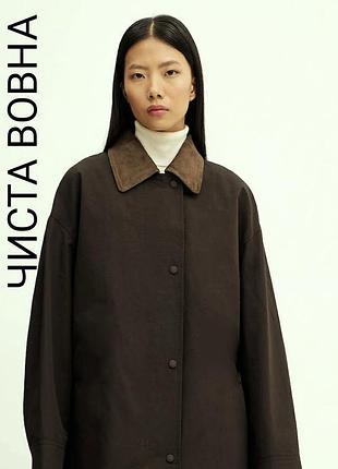 Франція, бренд bon marchè жіноче коричневе пальто з чистої нової вовни.