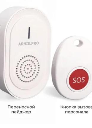 Переносной пейджер, кнопка sos