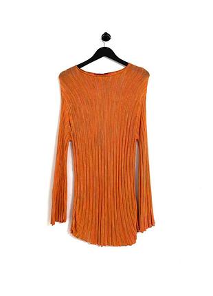 Легкий помаранчевий джемпер в рубчик zara