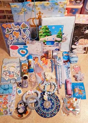 Бокс канцелярії в шопері в стилі sinnamoroll