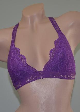 Нежный, ажурный бюстгальтер бралетт victorias secret (65-70a)
