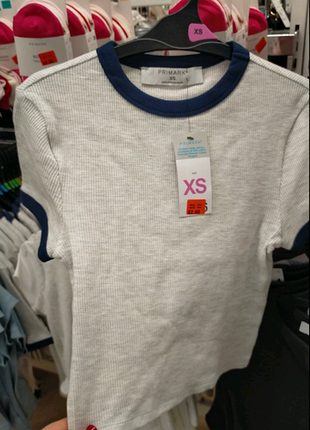 Укорочений топ в рубчик жіночий primark