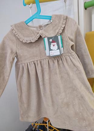 Платье для девочки размер указано на бирочке 86см