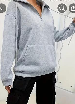 Теплое женское худи с начесом,размер - xl