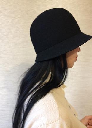 Женская шляпа фетр шерсть 100%